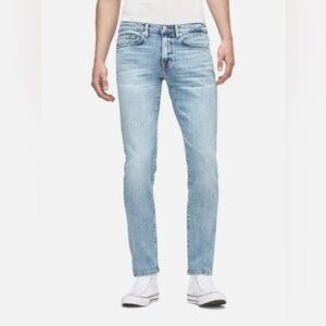 Frame “L’Homme Slim” Baytown Shade Denim Blue Light Wash Slim Jeans